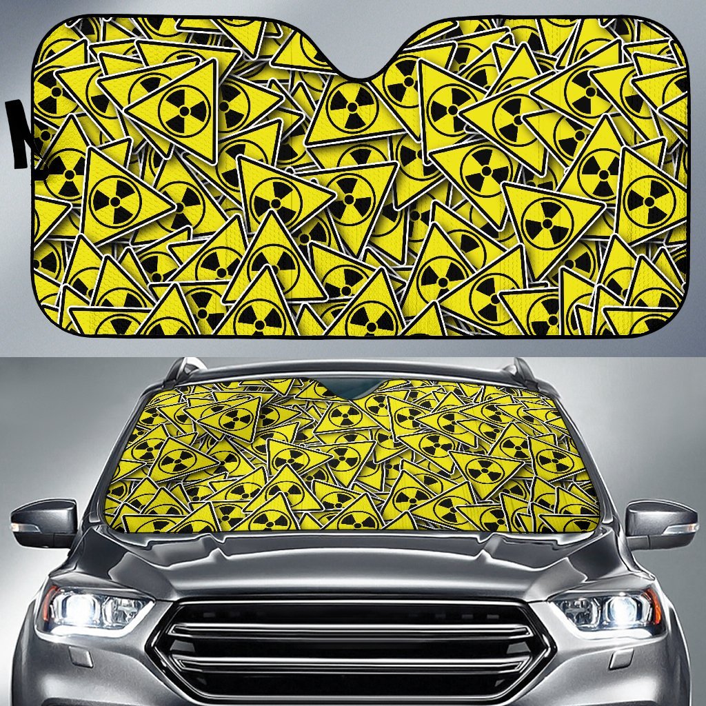 Pattern Print Radiation Car Sun Shade-grizzshop