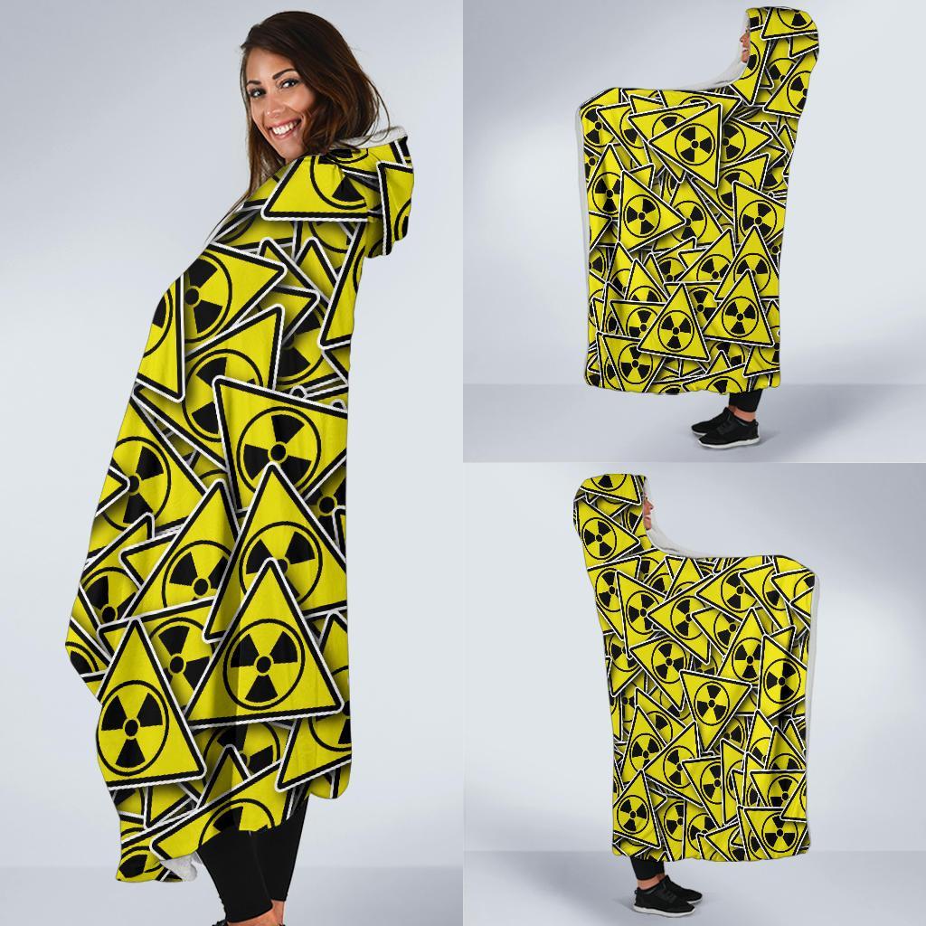 Pattern Print Radiation Hooded Blanket-grizzshop