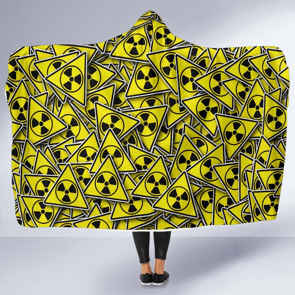 Pattern Print Radiation Hooded Blanket-grizzshop