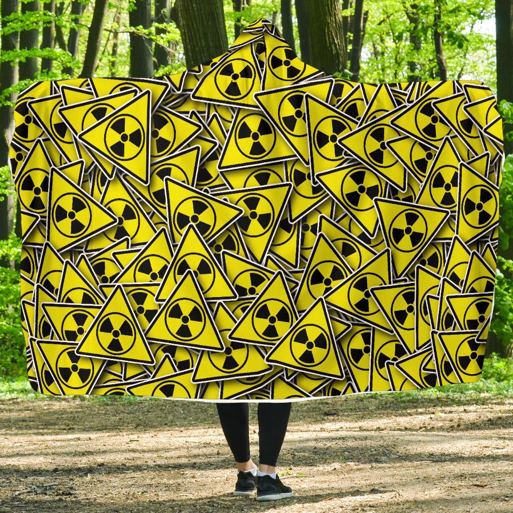 Pattern Print Radiation Hooded Blanket-grizzshop