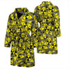 Pattern Print Radiation Men Long Robe-grizzshop