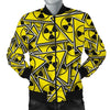 Pattern Print Radiation Men's Bomber Jacket-grizzshop