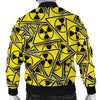 Pattern Print Radiation Men's Bomber Jacket-grizzshop