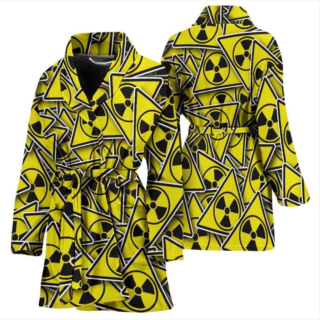 Pattern Print Radiation Women Long Robe-grizzshop