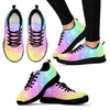Load image into Gallery viewer, Pattern Print Rainbow Colorful Black Sneaker Shoes For Men Women-grizzshop