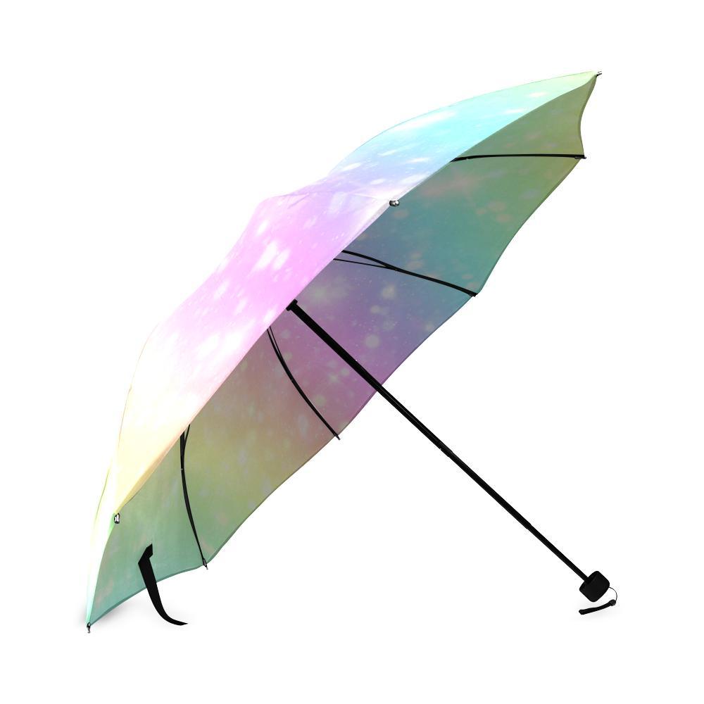 Pattern Print Rainbow Colorful Foldable Umbrella-grizzshop
