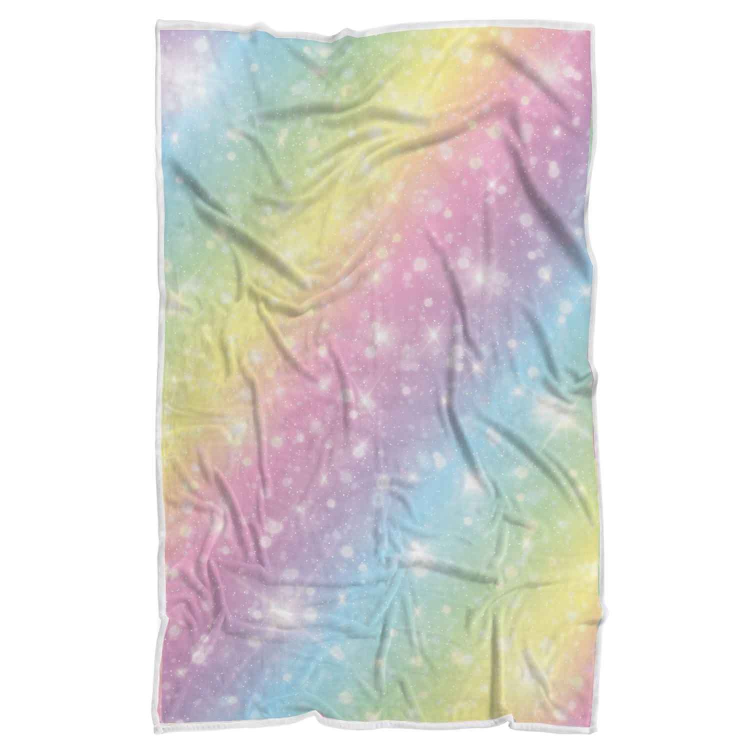 Pattern Print Rainbow Colorful Throw Blanket-grizzshop