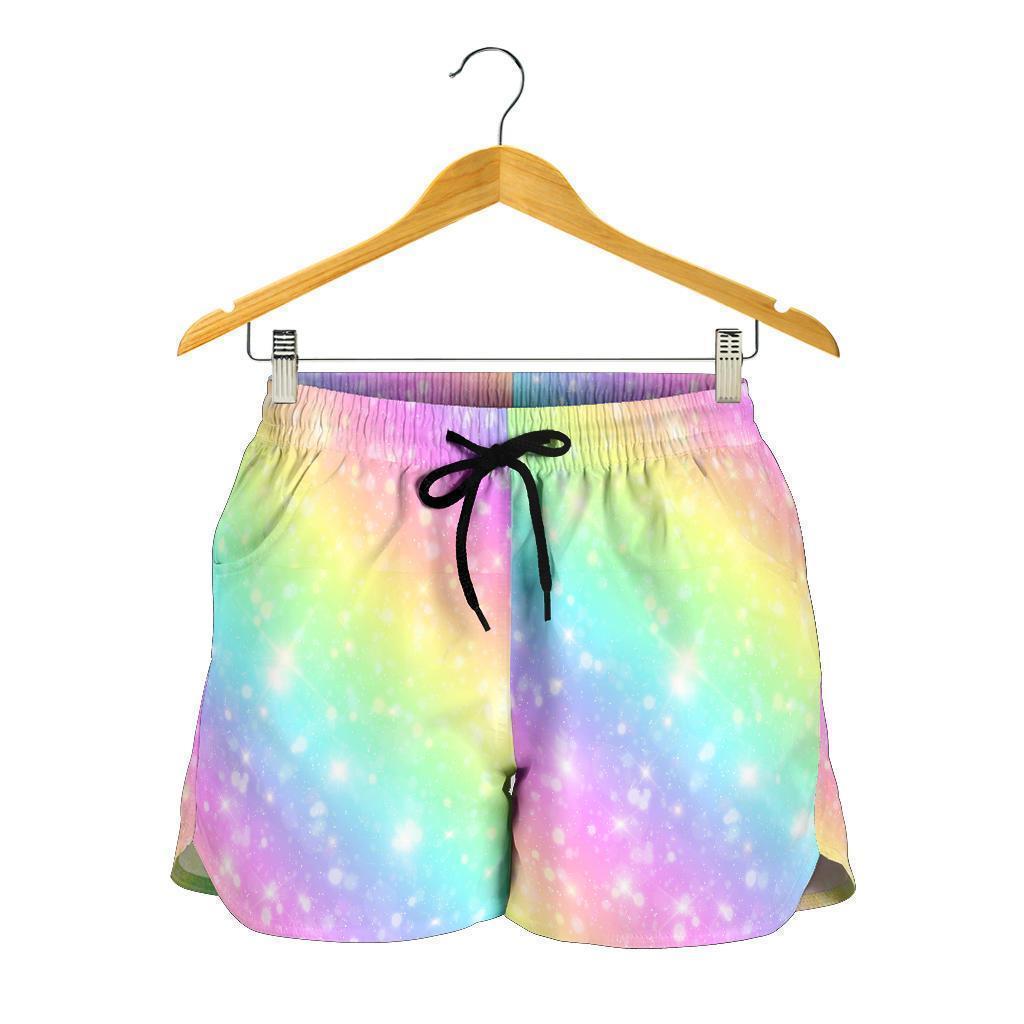 Pattern Print Rainbow Colorful Women's Shorts-grizzshop