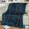 Pattern Print Robot Cyborg Blanket-grizzshop