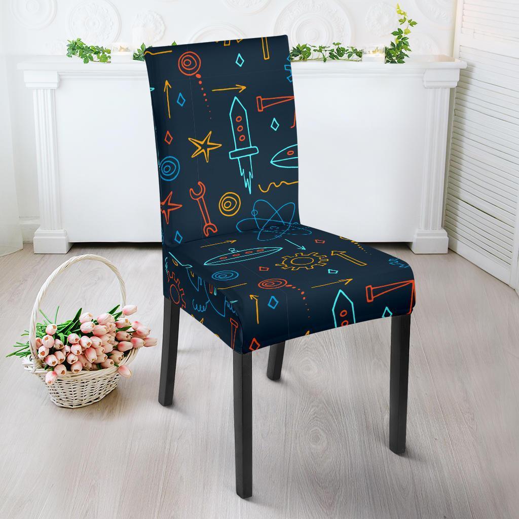 Pattern Print Robot Cyborg Chair Cover-grizzshop