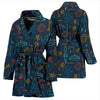 Pattern Print Robot Cyborg Pattern Print Women Long Robe-grizzshop