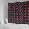 Pattern Print Rooster Bathroom Shower Curtain-grizzshop