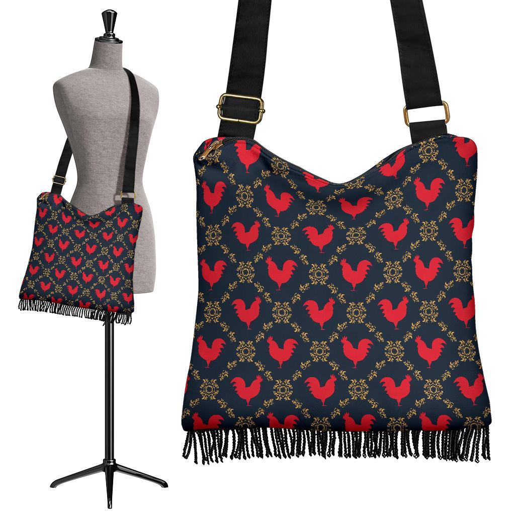 Pattern Print Rooster Crossbody bags-grizzshop