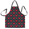 Pattern Print Rooster Men's Apron-grizzshop