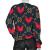 Pattern Print Rooster Women's Sweatshirt-grizzshop