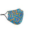 Pattern Print Seahorse Face Mask-grizzshop