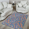 Pattern Print Seahorse Floor Mat-grizzshop