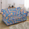 Pattern Print Seahorse Loveseat Cover-grizzshop