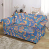 Pattern Print Seahorse Loveseat Cover-grizzshop