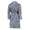 Pattern Print Seahorse Men Long Robe-grizzshop