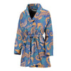 Pattern Print Seahorse Pattern Print Women Long Robe-grizzshop