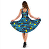 Pattern Print Shark Dress-grizzshop