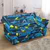 Pattern Print Shark Loveseat Cover-grizzshop