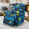 Pattern Print Shark Recliner Cover-grizzshop