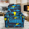 Pattern Print Shark Recliner Cover-grizzshop