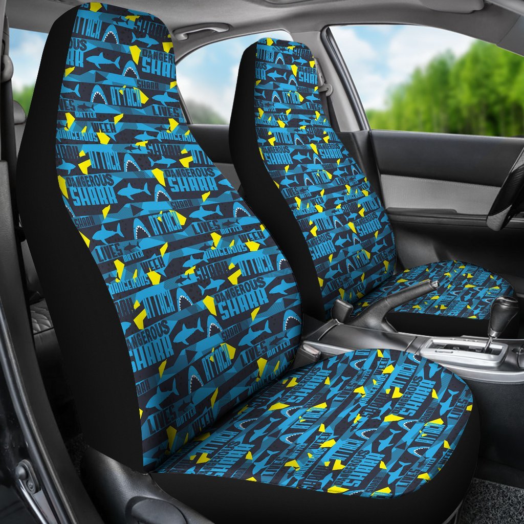 Pattern Print Shark Universal Fit Car Seat Cover-grizzshop