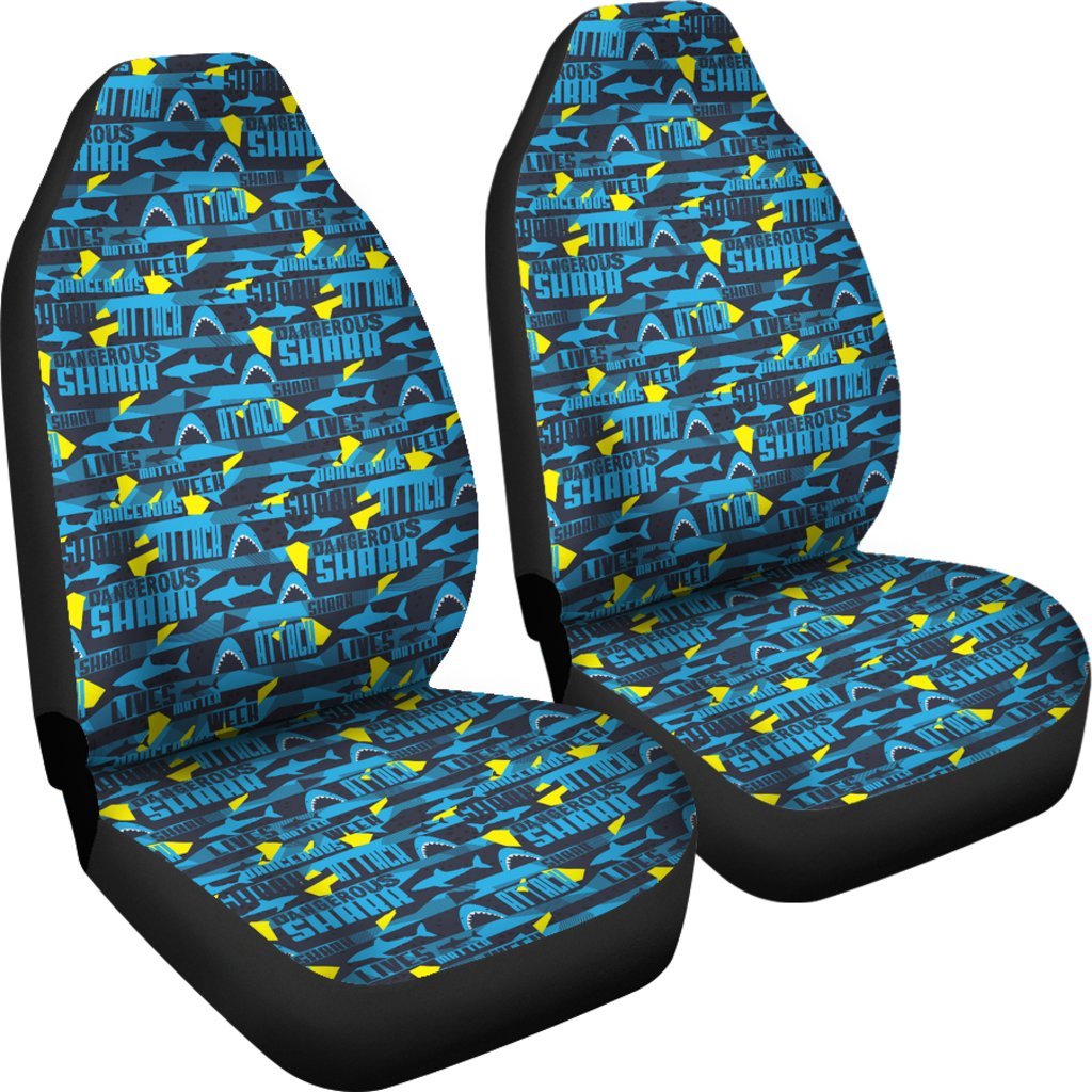 Pattern Print Shark Universal Fit Car Seat Cover-grizzshop