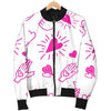 Pattern Print Sign Language Men's Bomber Jacket-grizzshop