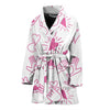 Pattern Print Sign Language Women Long Robe-grizzshop