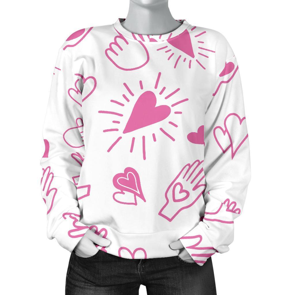 Pattern Print Sign Language Women's Sweatshirt-grizzshop