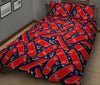 Pattern Print Skateboard Bed Set Quilt-grizzshop