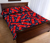 Pattern Print Skateboard Bed Set Quilt-grizzshop