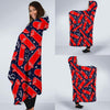 Pattern Print Skateboard Hooded Blanket-grizzshop