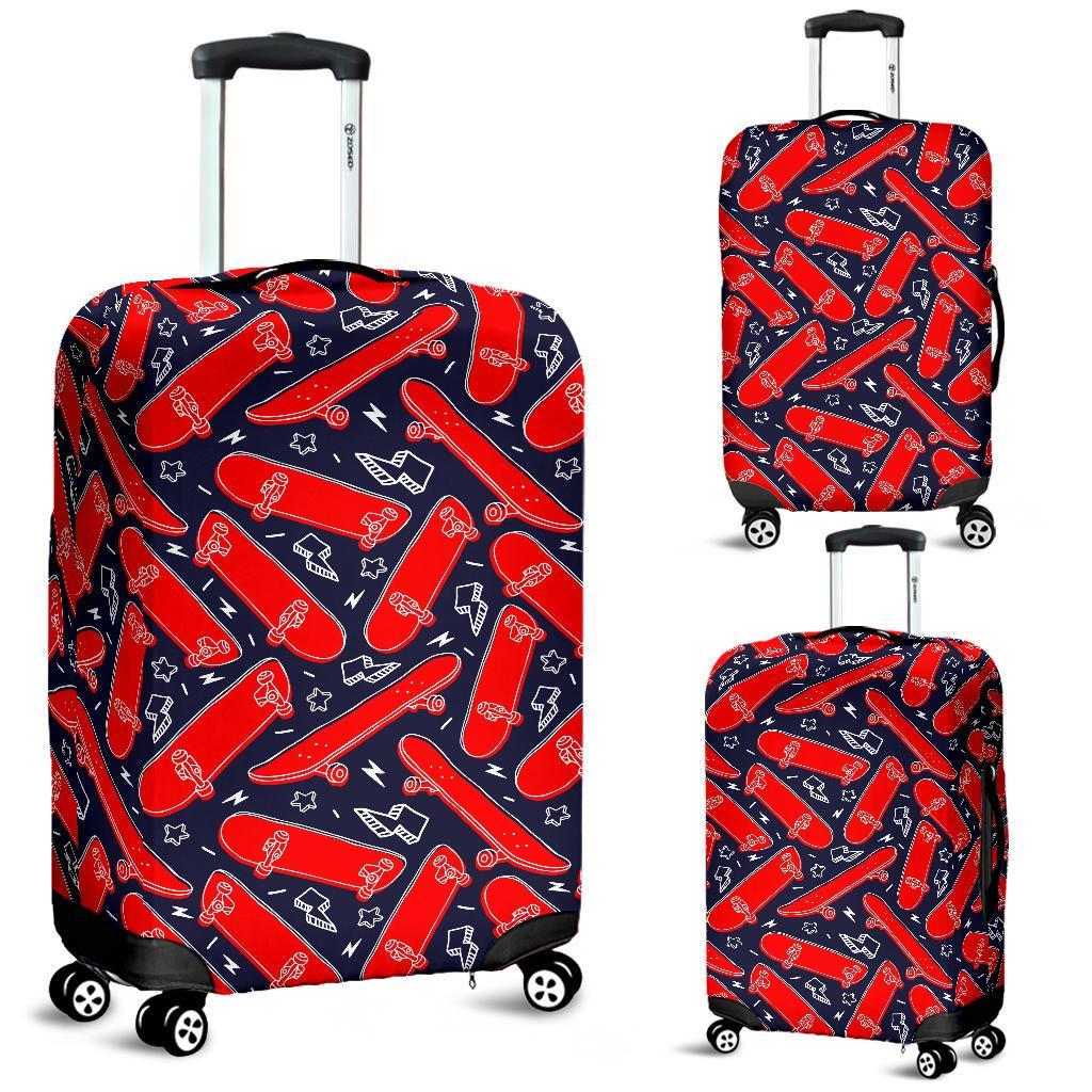 Pattern Print Skateboard Luggage Cover Protector-grizzshop