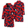 Pattern Print Skateboard Men Long Robe-grizzshop