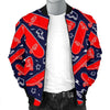 Pattern Print Skateboard Men's Bomber Jacket-grizzshop