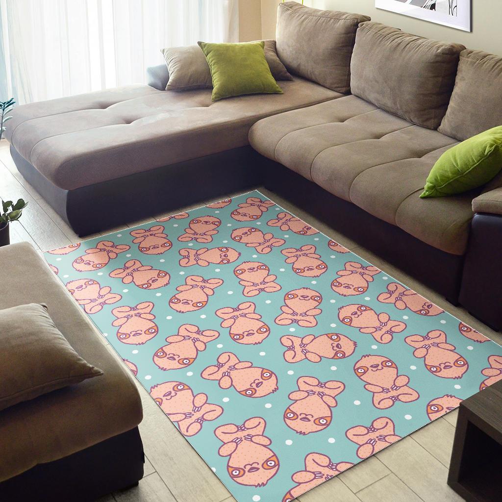 Pattern Print Sloth Floor Mat-grizzshop