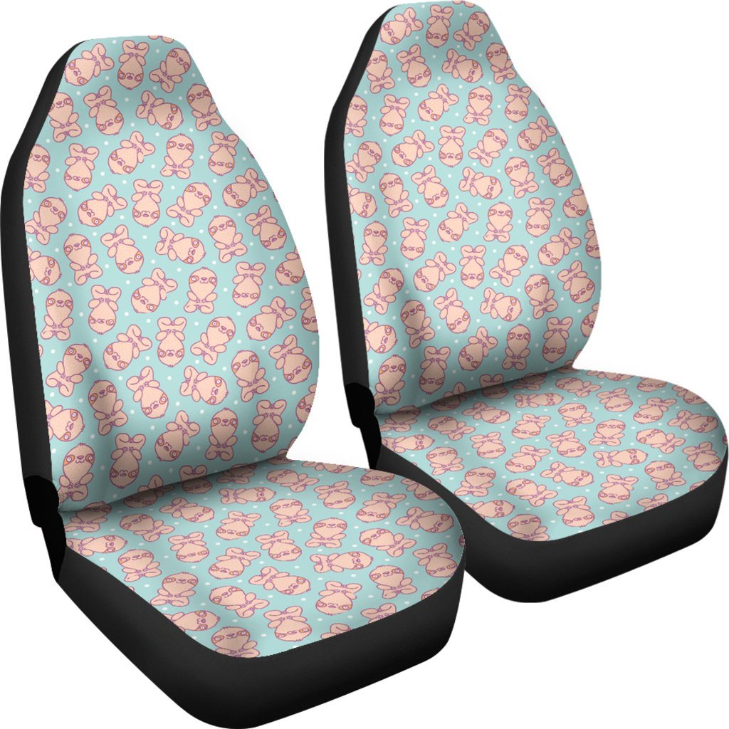 Pattern Print Sloth Universal Fit Car Seat Cover-grizzshop