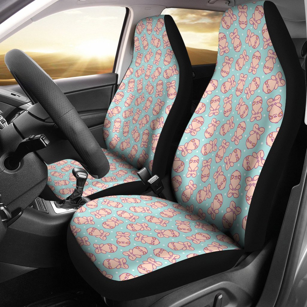 Pattern Print Sloth Universal Fit Car Seat Cover-grizzshop