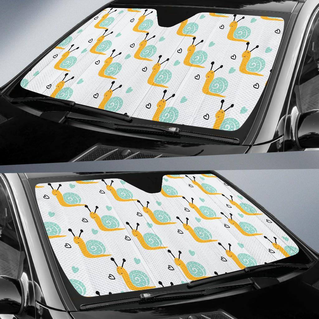 Pattern Print Snail Car Sun Shade-grizzshop