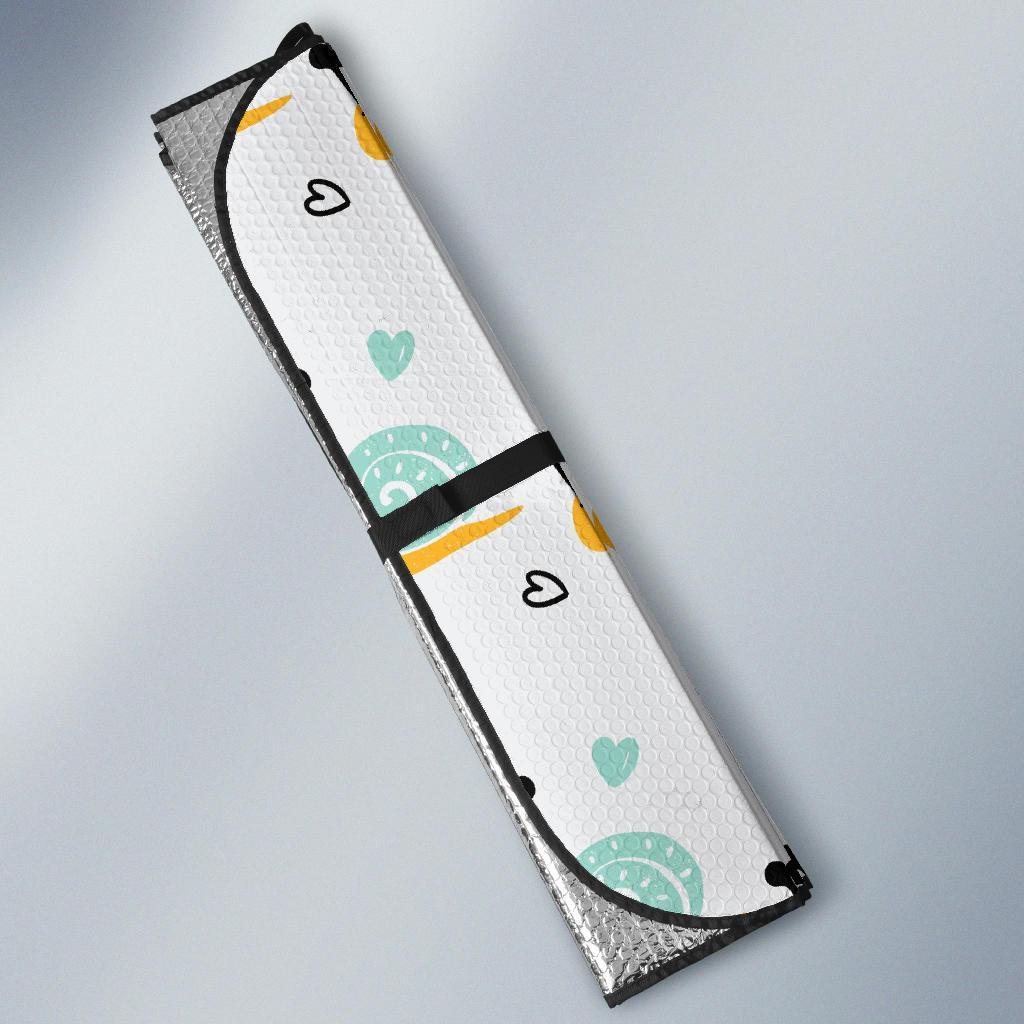 Pattern Print Snail Car Sun Shade-grizzshop