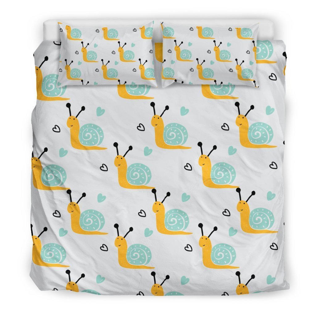 Pattern Print Snail Duvet Cover Bedding Set-grizzshop