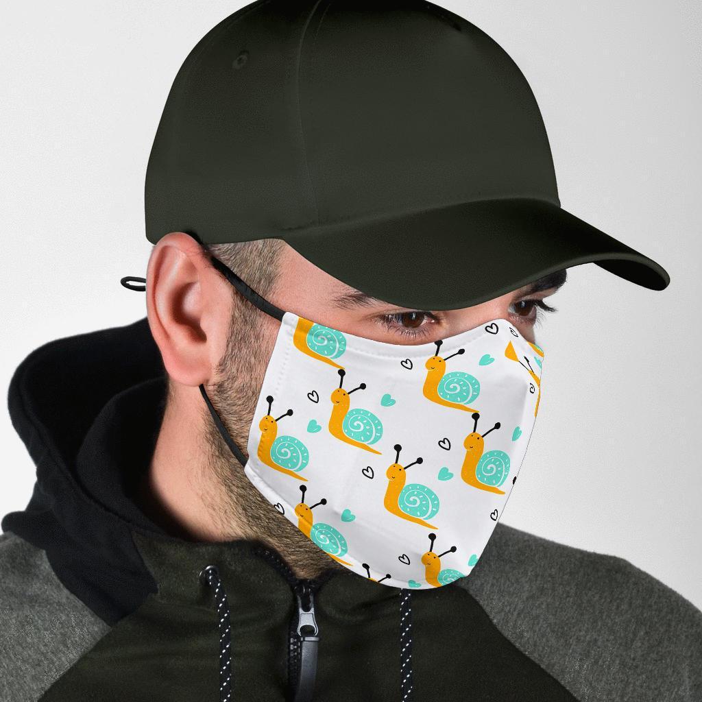 Pattern Print Snail Face Mask-grizzshop