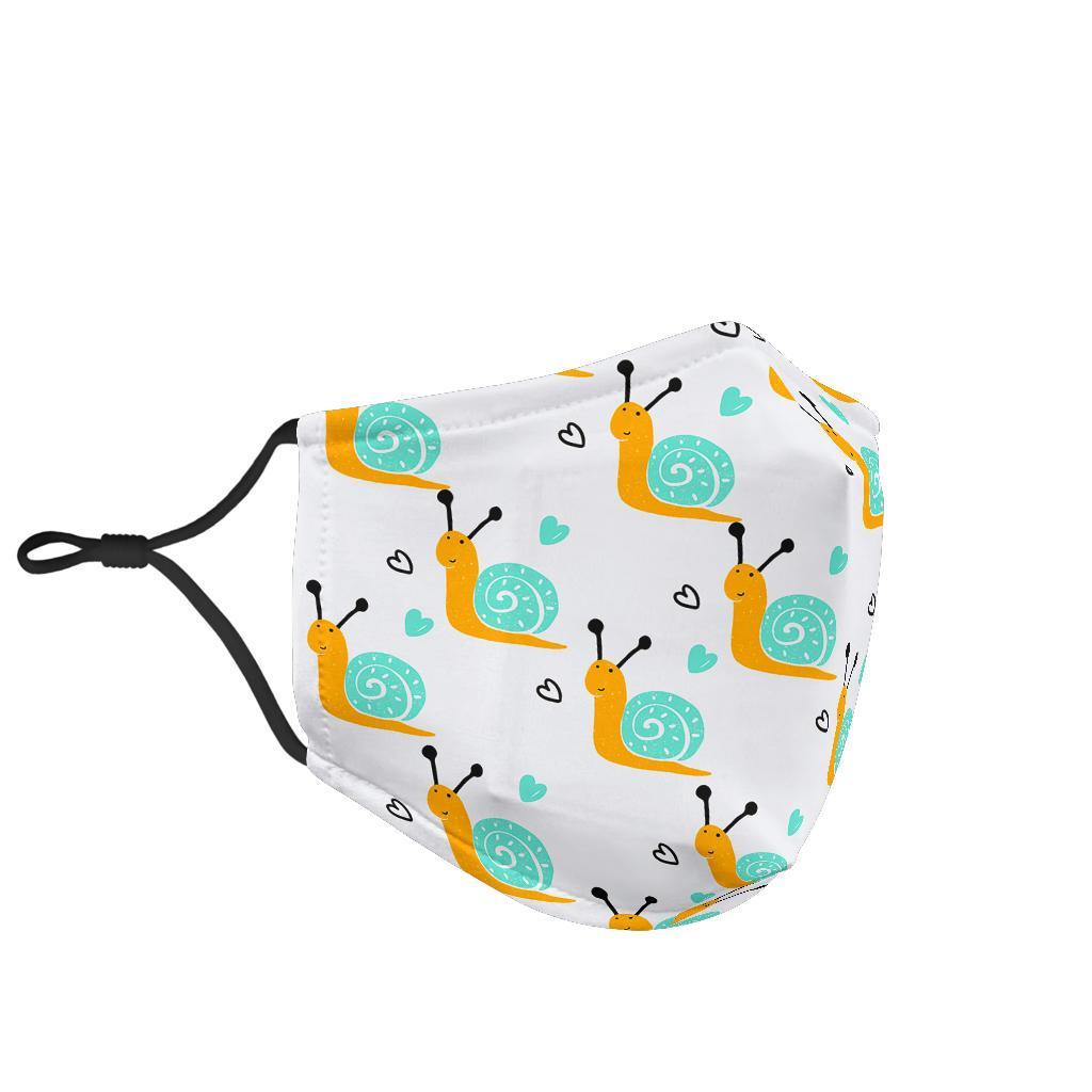 Pattern Print Snail Face Mask-grizzshop