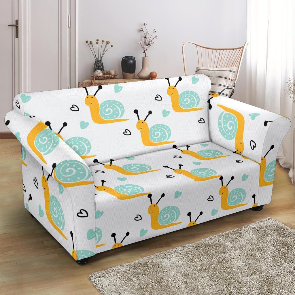 Pattern Print Snail Loveseat Cover-grizzshop