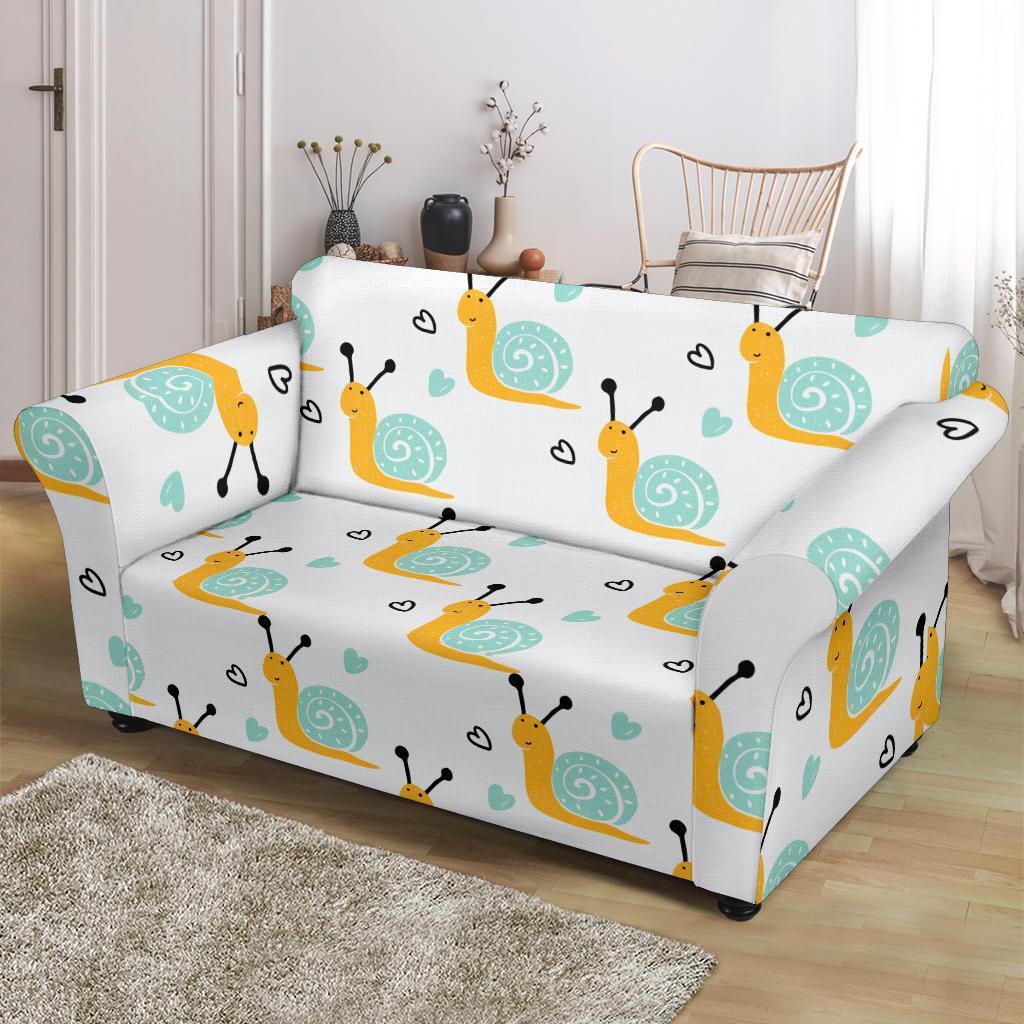 Pattern Print Snail Loveseat Cover-grizzshop